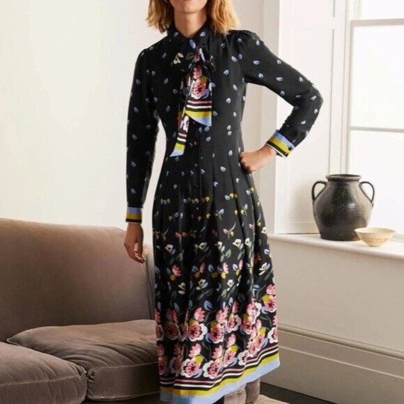 BODEN Shirt Dress EUC Size 8 - Picture 2 of 6